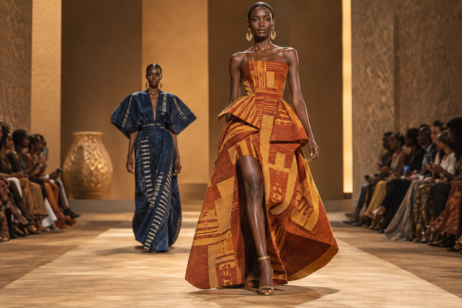 Fashion editorial showcasing expressive contemporary style
